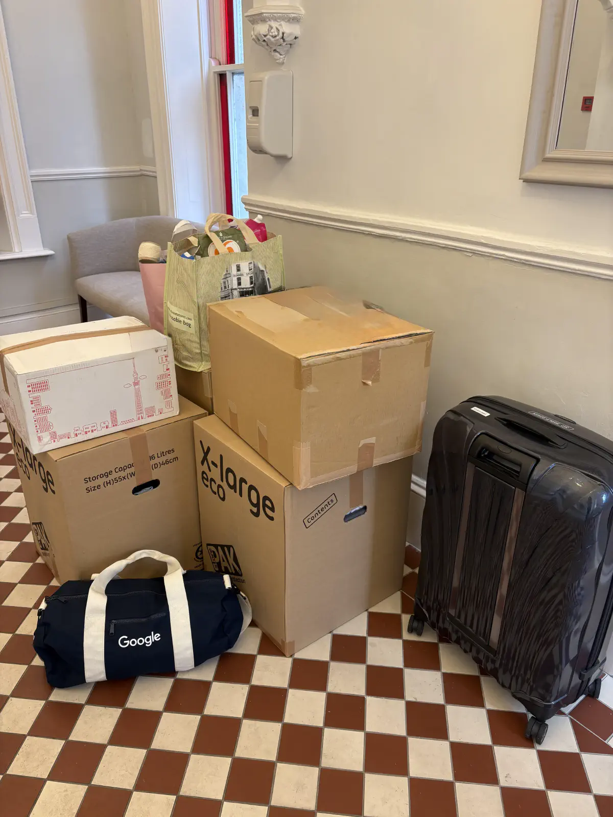 運び出した荷物たち